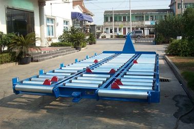 China 3600-Kilogramm-blauer Fracht-Transportwagen-Anhänger, dauerhafte Bodenabfertigungs-Ausrüstung fournisseur