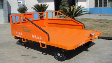 China Drei Railsaviation Bodenunterstützungs-Ausrüstung 1500 Kilogramm Fracht-Transportwagen-Anhänger-Orangen-Farbe- fournisseur