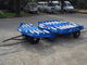 Stabiler Fracht-Transportwagen-Anhänger, Stahlpaletten-Transportwagen-blaue Farbdrehscheibe-Art fournisseur