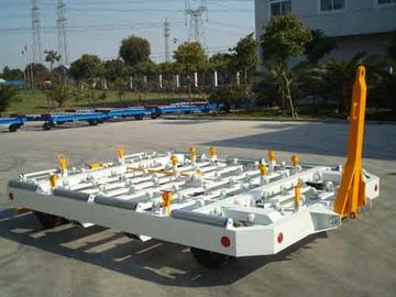 China Stabiler Behälter-Paletten-Transportwagen, Stahlpaletten-Transportwagen 3 Millimeter-Warzenblech fournisseur